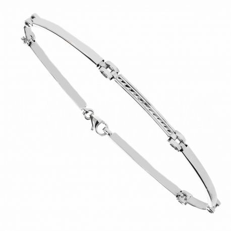 18k White Gold Semirigid Bracelet