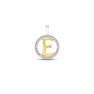 Pendant Letter E in Gold 18...