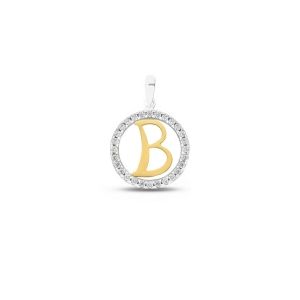 Lettre de Pendentif B en Or...