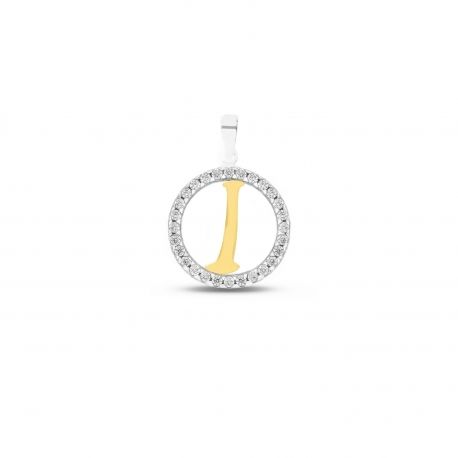 Pendant Letter I in Gold 18 Carats