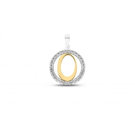 Pendant Letter O in Gold 18 Carats