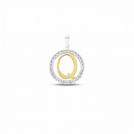 Letter Q-hanger in 18K goud