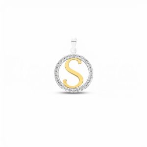 Lettre de Pendentif S en Or...