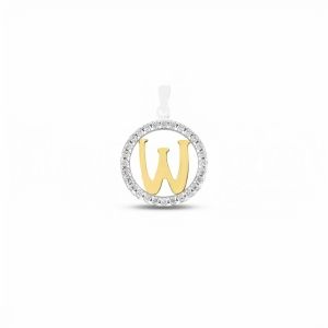 Pendant Letter W in Gold 18...