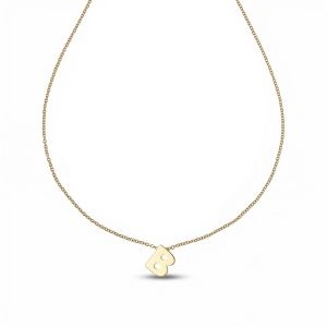 Letter B-ketting in 18k...