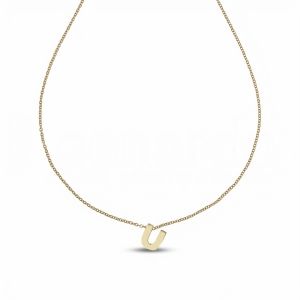 Collar con carta U en oro...