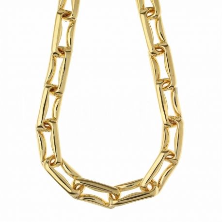 La cadena de mujeres cuello redondo 18k oro amarillo