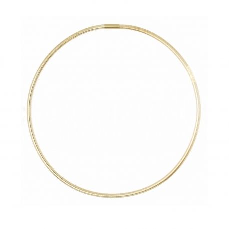 Round neck Yellow Gold Tubular 18k