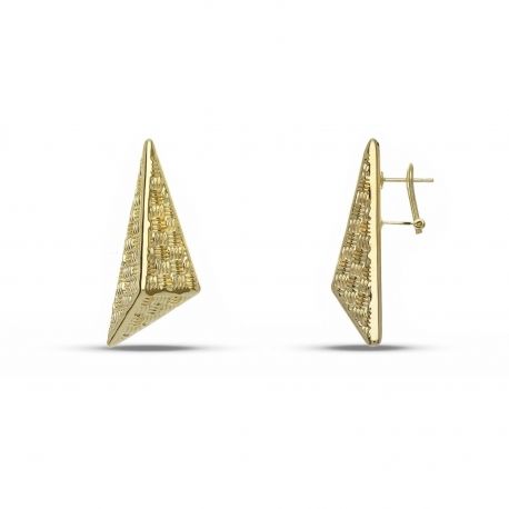 Women's Prisma Earrings in Yellow Gold