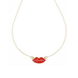 Kiss Necklace in Yellow...