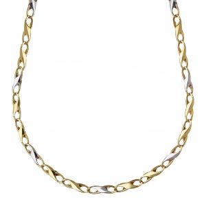 Flat Chain-halsband i gult...