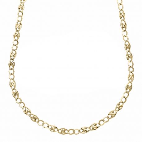 Chain Necklace Yellow Gold Plate 18 Carats