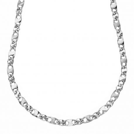 Men's Necklace in White Gold 18 Carats