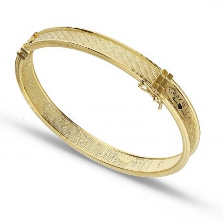 Bracciale Graziella Rigido in Oro 18 Carati da Donna