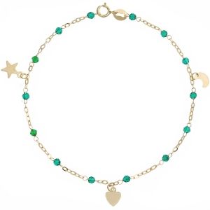 Armband mit Herz-, Mond-...