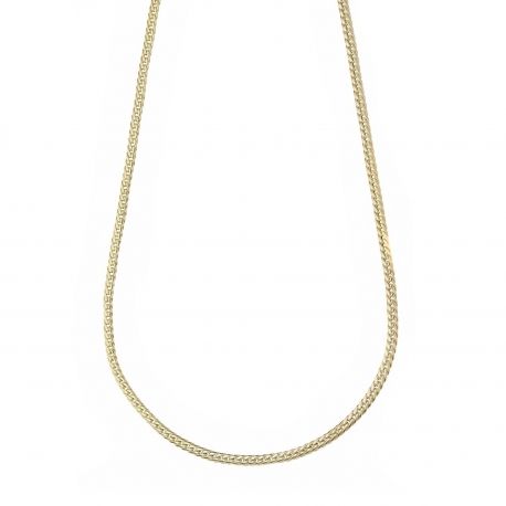 Collier linéaire unisexe en or jaune 18 Carats