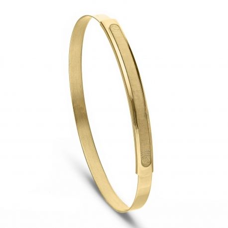 Elastisk armband - Gold Curl Man i 18 karat guld