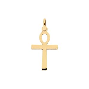 Gelbgold Kreuz Anhänger 18k