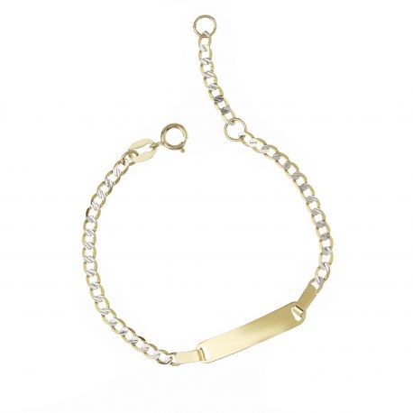 Pulsera de cadena con 18K oro bebé Targa