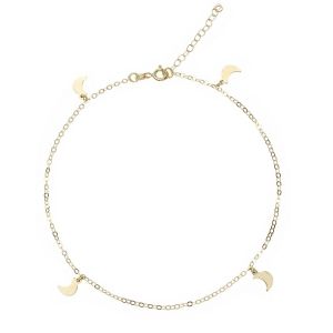 Yellow Gold 18k anklet with...