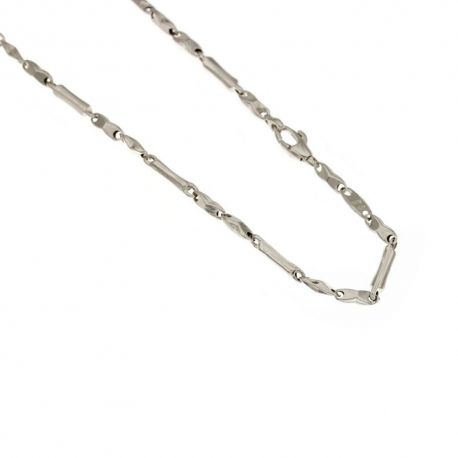 white gold 18k 750/1000 alternating chain