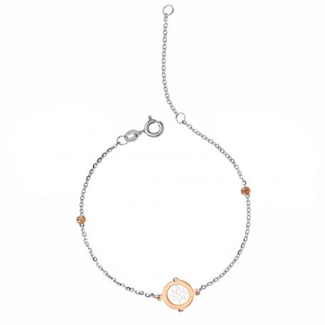 18k wit- en roségouden armband voor kinderen