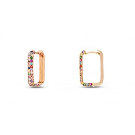 Pendientes Arcobaleno en Rose Gold 18 Carats