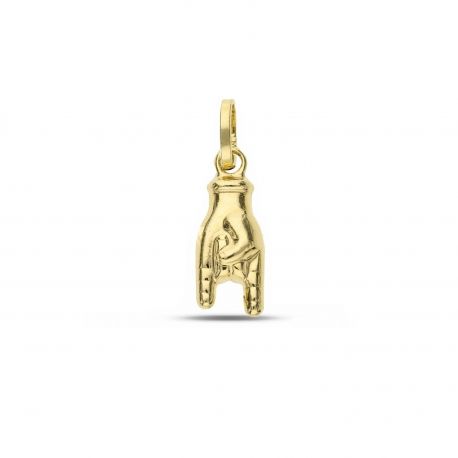 Pendentif Corna Scaramantiche en or jaune 18k