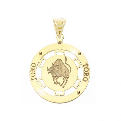 Pendant Zodiac Sign Toro in 18k Yellow Gold