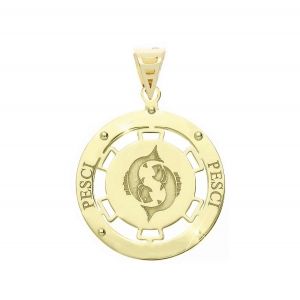 Pendant Zodiac Sign Fish in...