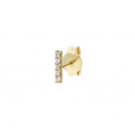 Brinco Mono em Ouro Amarelo 18k Letra I