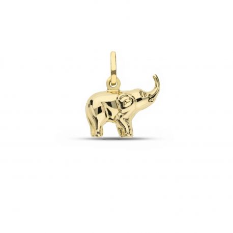 Pendente Elefante in Oro Giallo 18k