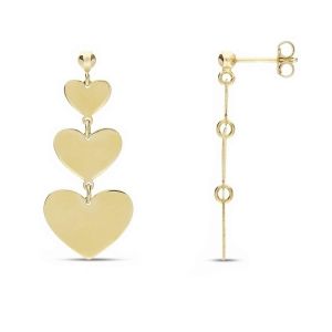 Heart Earrings Yellow Gold...