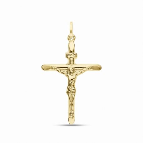 Classic Gelbgold Kreuz Anhänger 18k