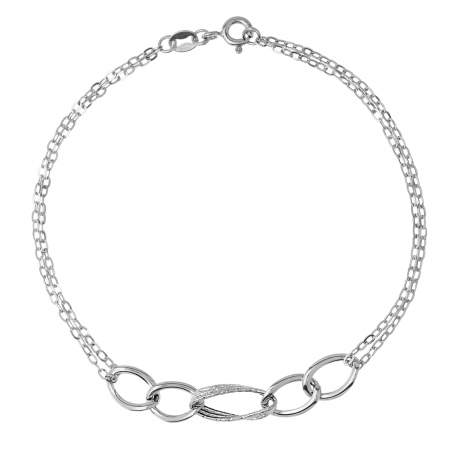 Pulseira de corrente feminina de ouro 18k