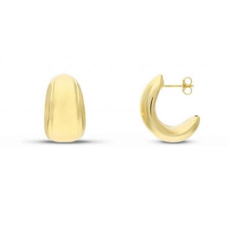 Boucles d'oreilles Lobo en or jaune 18k