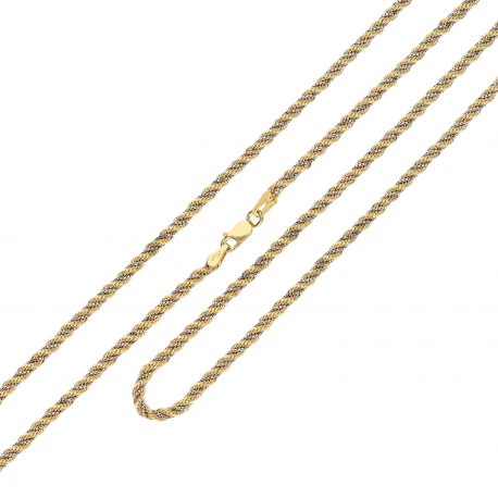 Necklace in Corda with Venetian in 18k gold