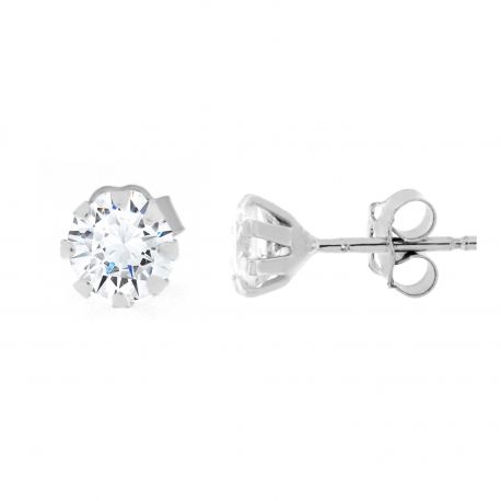 18k White Gold Light Earrings with Zironi