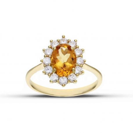 Anillo Kate en oro amarillo de 18 quilates